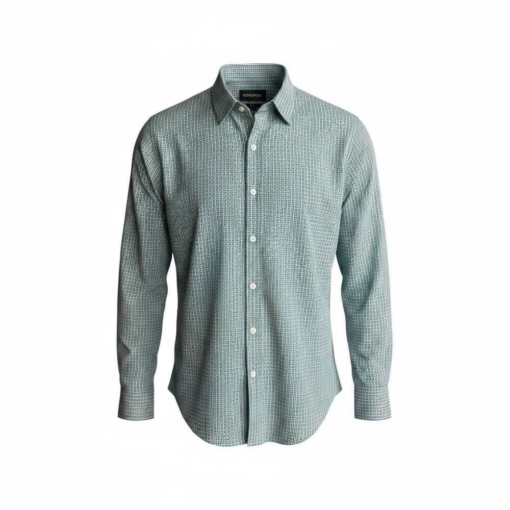 Bonobos Mens Slim Fit Long Sleeve Button Down Shirt Teal White Check XL